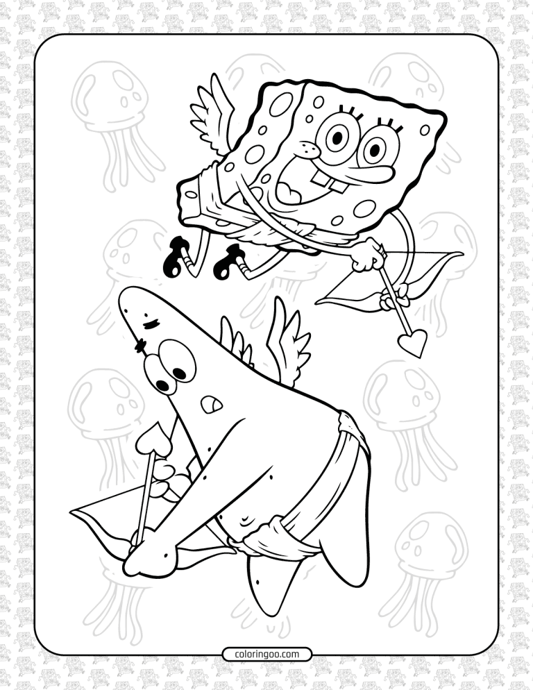 SpongeBob and Patrick Star Coloring Pages