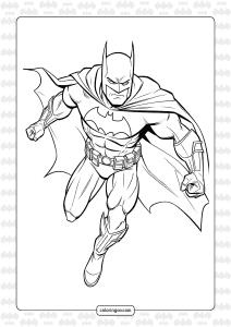 superhero batman coloring pages