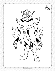 swampfire omniverse classic coloring page