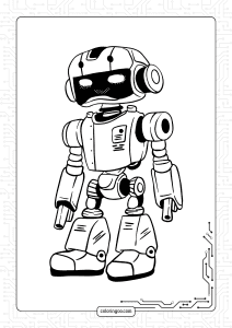 war robot coloring page